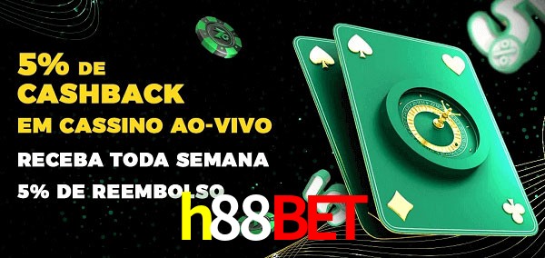 Promoções do cassino ao Vivo h88bet